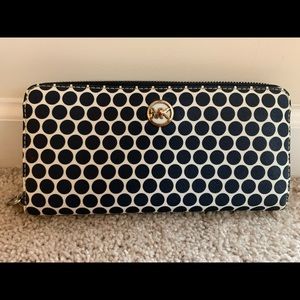 Michael Kors polka dot wallet